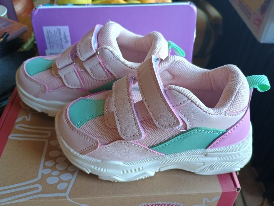 Детски спортни обувки сникърси маратонки момиче 24 розово Sinsay