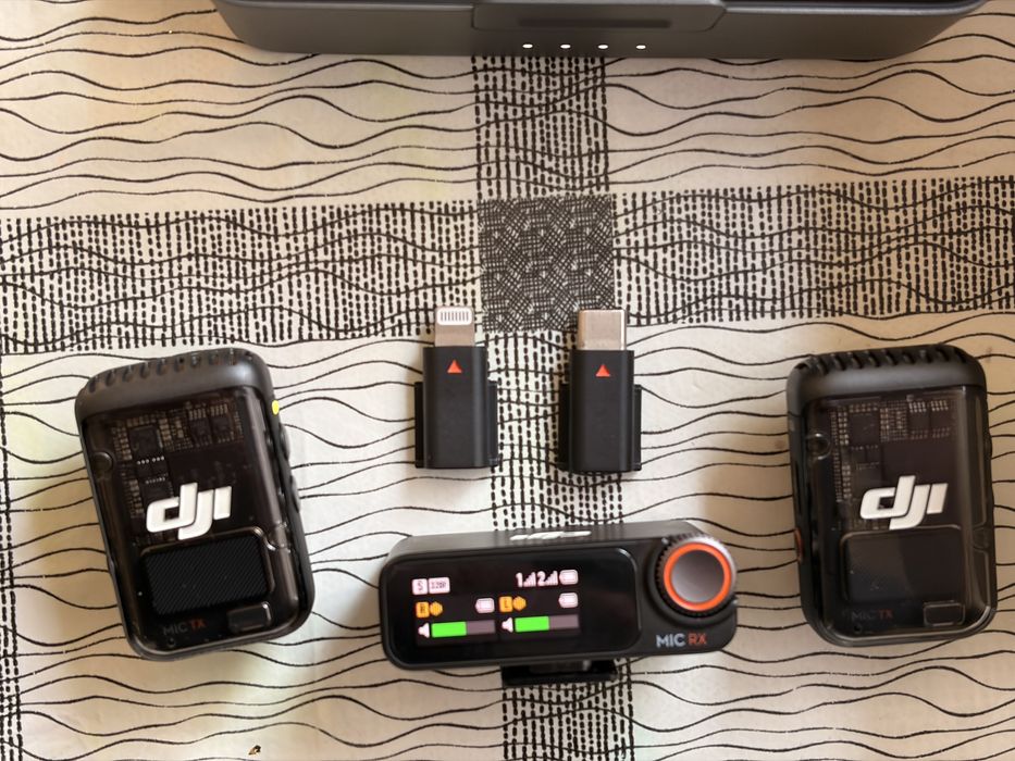 DJI MIC 2 Професионален безжичен микрофон 2 души bluetooth iOS type C