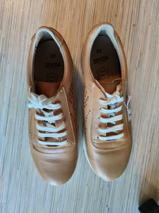 Дамски кожени обувки Senda
