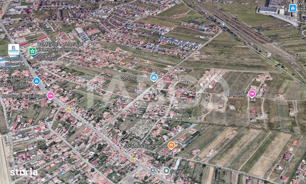 Teren intravilan de vanzare cu PUZ aprobat pentru duplex in Selimbar