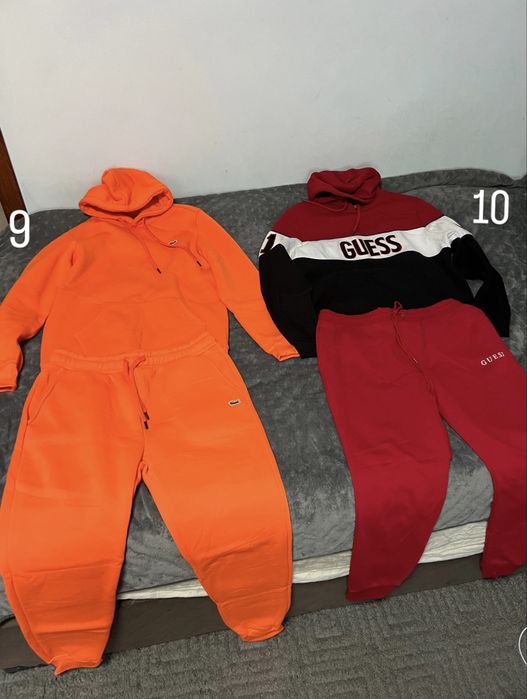 Различни марки дрехи, Nike, Jordan, Guess, Tech