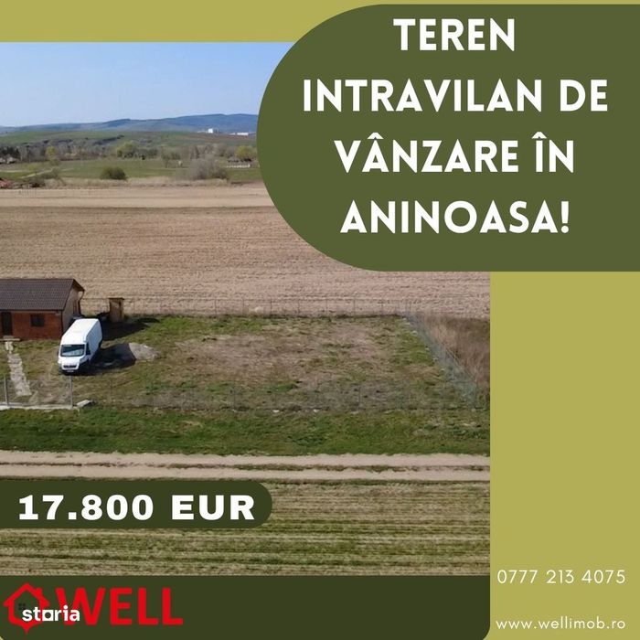 Teren intravilan de vânzare în Aninoasa!