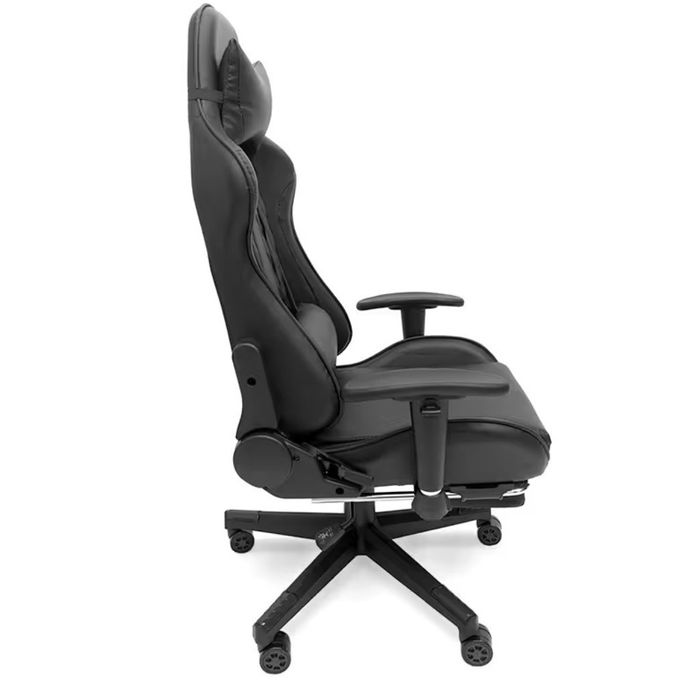 Геймърски стол с прибираща се подложка за крака и функция за масаж - ч