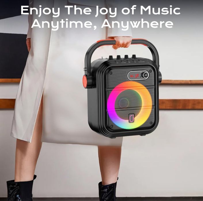 Boxa/Aparat de karaoke JYX cu 2 microfoane fără fir