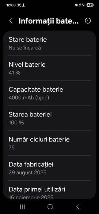 Vând schimb Samsung S25 5G, 256 GB, 12 GB RAM, 100% baterie, impecabil