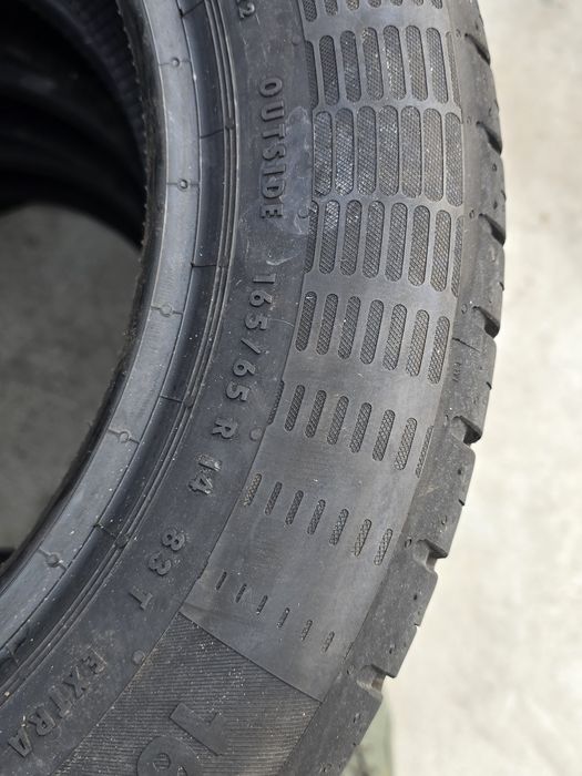 8 Броя Гуми 165/65/14 Continental 7mm КАТО НОВИ