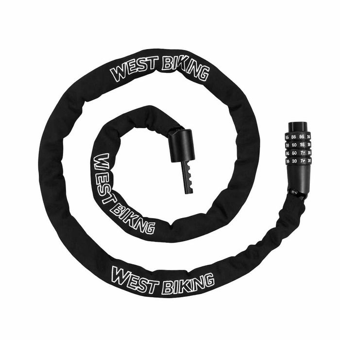 Катинар за колело WEST BIKING 115см – Верига с код против кражба