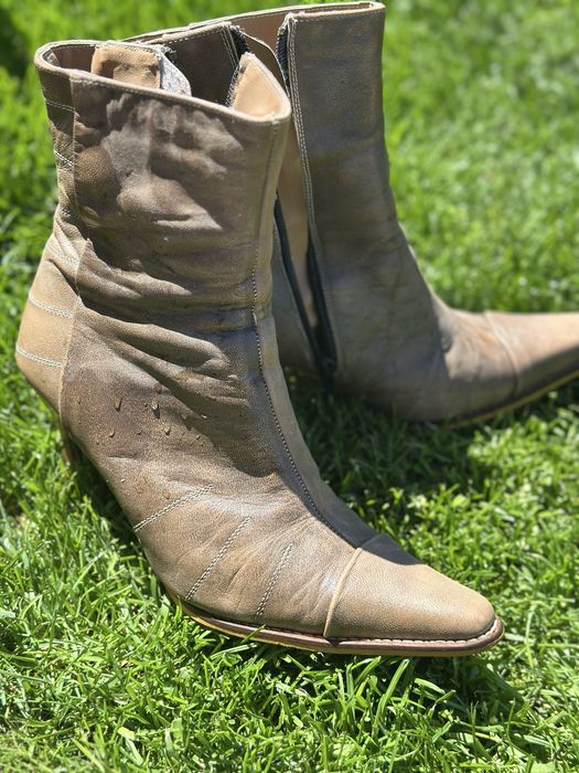 Дамски кожени бони от естествена кожа