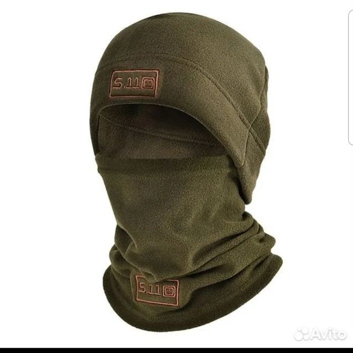 Тёплая флисовая шапка с шарфом 5.11. Shapka va sharf 5.11