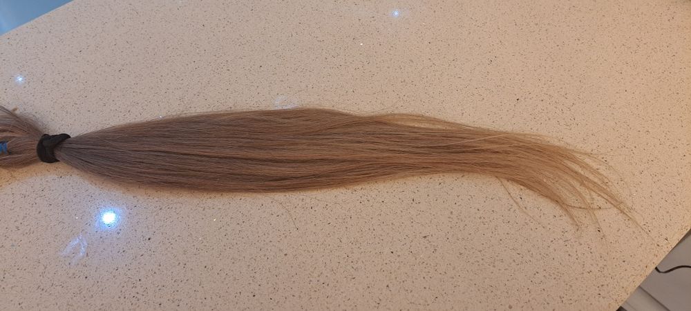 200броя естественна коса на рингове 63см