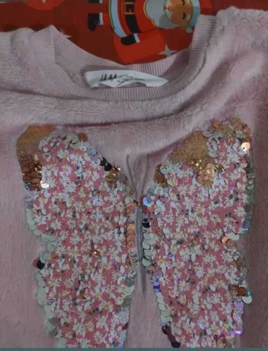 Pulover plușat fete 134