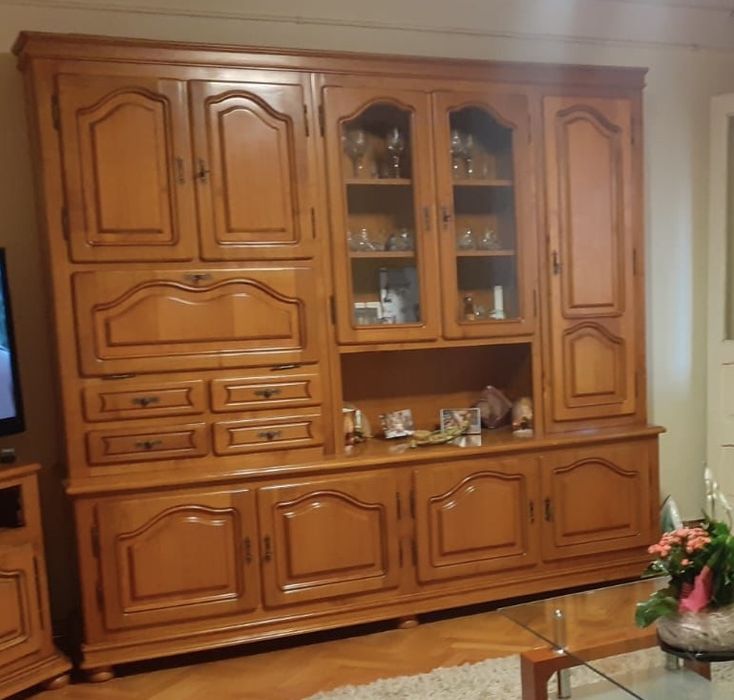 Biblioteca lemn masiv