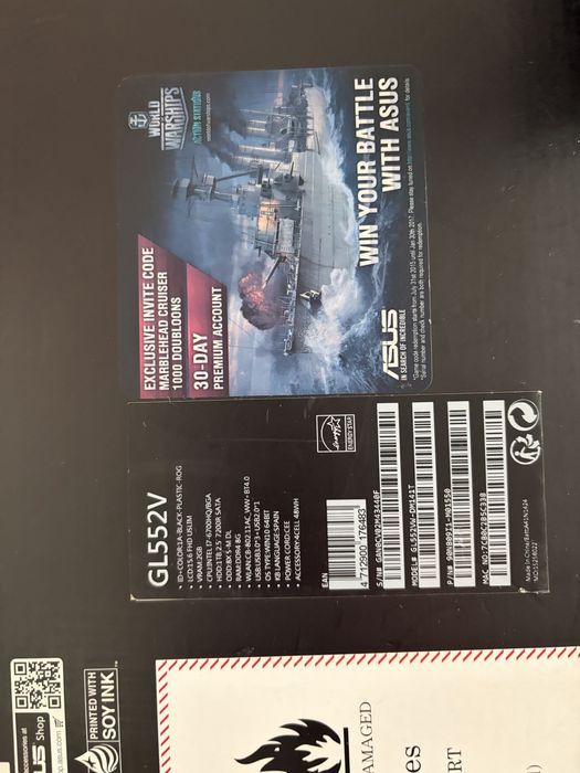 Laptop Asus GL552V Republic of Gamers