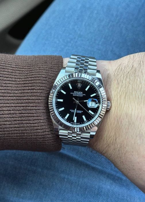 rolex datejust black dial 41,mm
