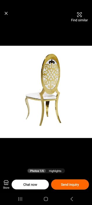 Стуллар нержавейки материалдан ясалган