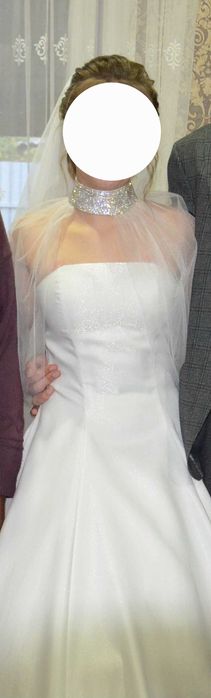 Свадебное платье со съемными рукавами