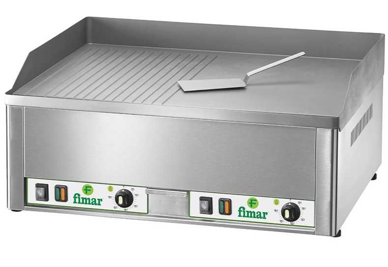 Електрическа Скара/Плоча гладка+оребрена 380V