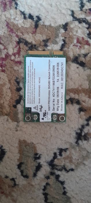 Wi-Fi адаптер для ноутбука Intel PRO/Wireless 3945ABG Mini PCI-E
