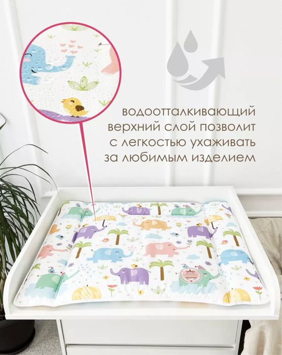 Матрасик для пеленального столика «CherryMom»