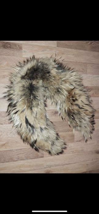 Яка от Лисица естествен косъм и шапка от ествествена кожа и косъм