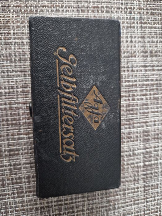 Винтидж комплект Agfa жълти филтри + Zeiss Ikon кутия – фото 1930-40г.