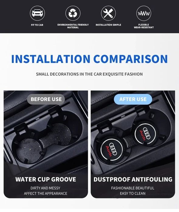 Метални емблеми S line и гумени подложки Audi