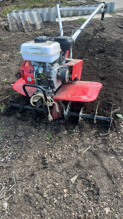 .Вспашка огорода мотокультиватором