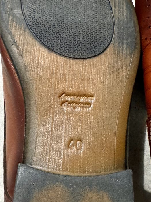 Pantofi din piele maro