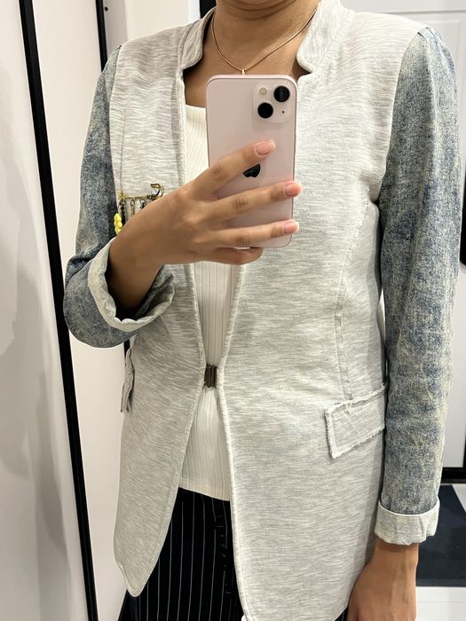 Пиджак серый, размер M-L