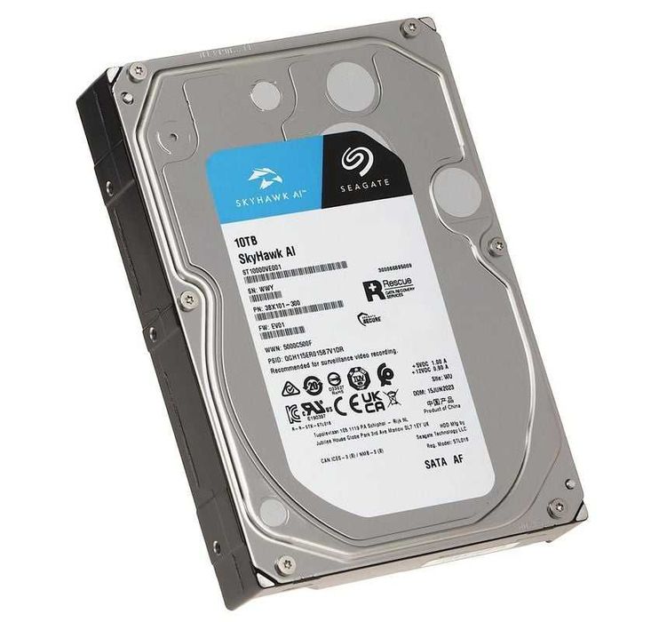 Hard Disk 10TB Seagate Skyhawk AI 3.5" SATA III, DVR NVR Nou Sigilat