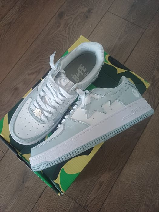 Bape sta gray & white