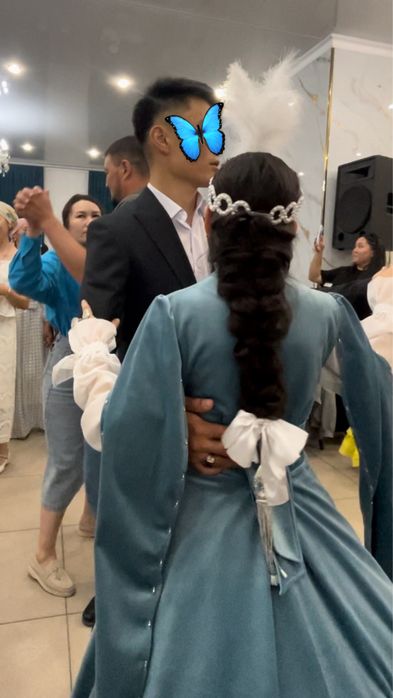 Свадебное платье в казахском стиле