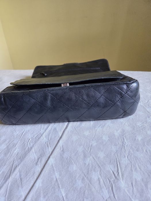 Дамска чанта кожена  Chanel Reissue  flap black bag