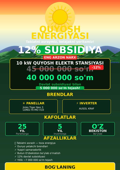 "Quyosh panellari Jinko Tiger Neo 3, 650W, "