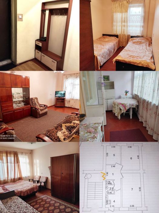 Продается квартира в Яшнабадском районе Рисовый 3х комнатная 68м2