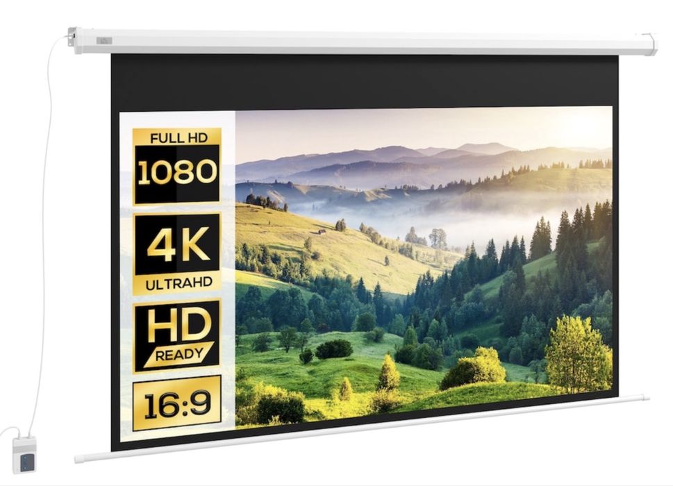 Vand videoproiector si ecran proiectie electric