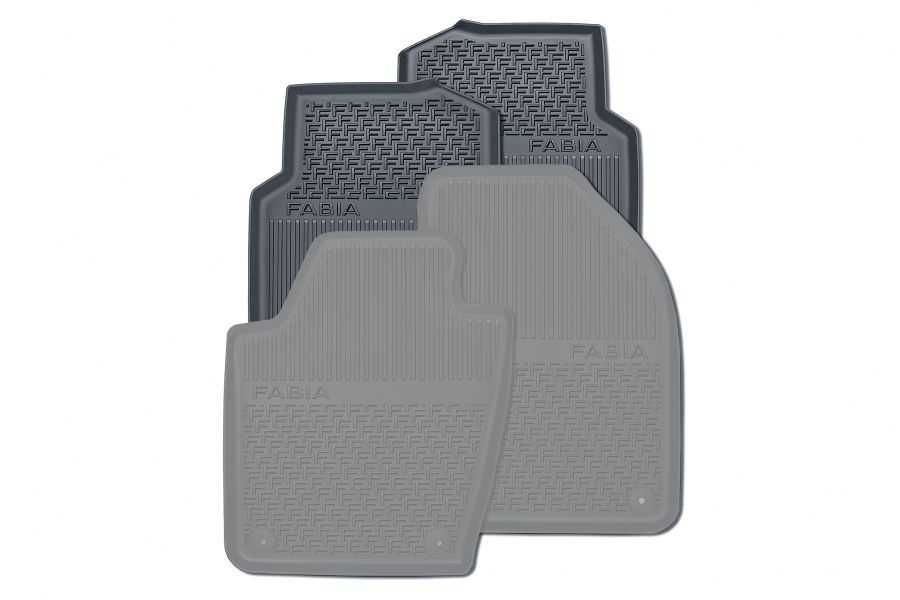 Set complet covorase originale noi din cauciuc Skoda Fabia 3 2014-2021