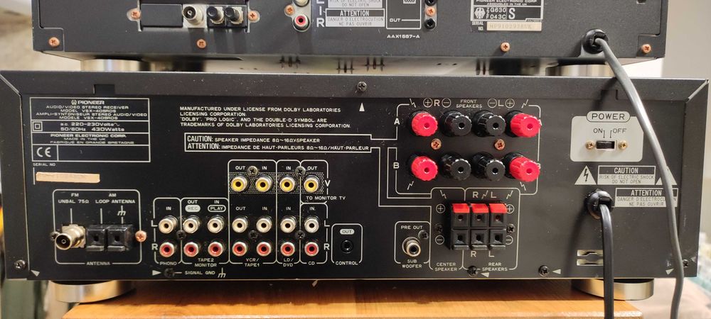 deck JVC TD-W254-Pioneer CT-W550R Pioneer VSX-405 RDS