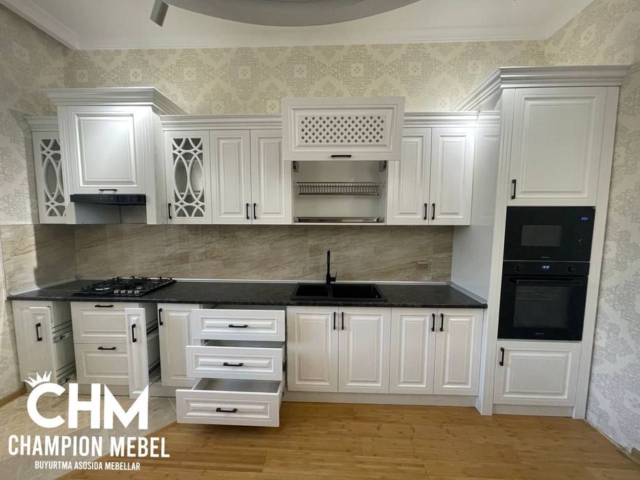 Ошхона мебели |  Кухонный гарнитур НЕО КЛАССИКА из Крашенние МДФ.