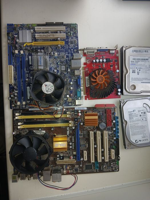 Материнская плата, жёсткий диск видио карта
