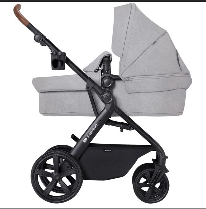 Carucior 3 in 1 KINDERKRAFT A-Tour gri-negru - stare excelenta