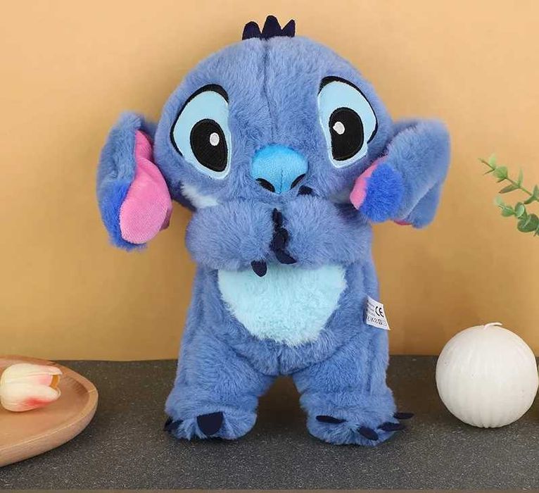 Плюшена Дишаща играчка Стич със светлина, Плюшена играчка Стич, 30см