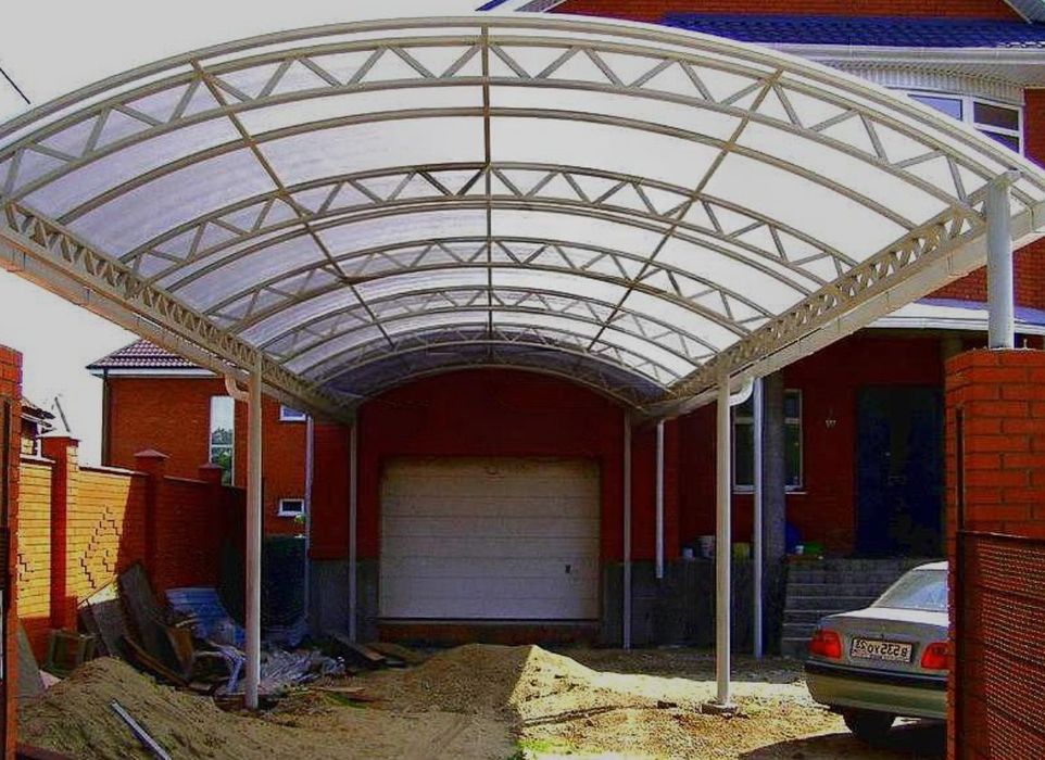 Сварщик, навес, ворота автоматика