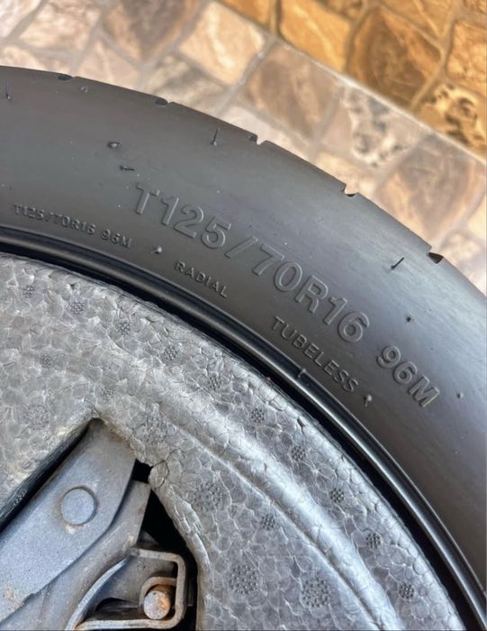 Vand kit rezerva Slim 125/70/R16 NOUA!