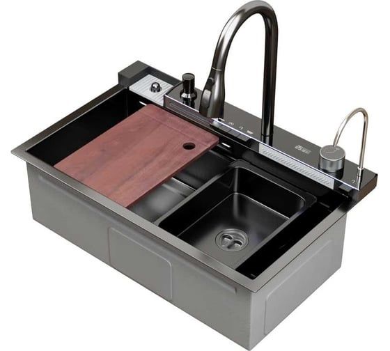 Кухонный смарт мойка внутри корпус металлически