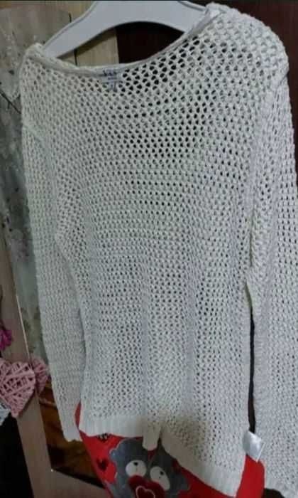 Pulover tricot plasă casual