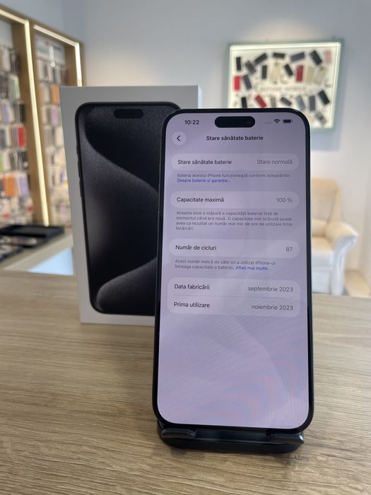 iPhone 15 ProMax 256gb,100% |•| G Store Mobile