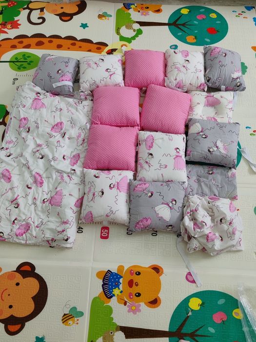 Продам бортики, детское одеало, подушки