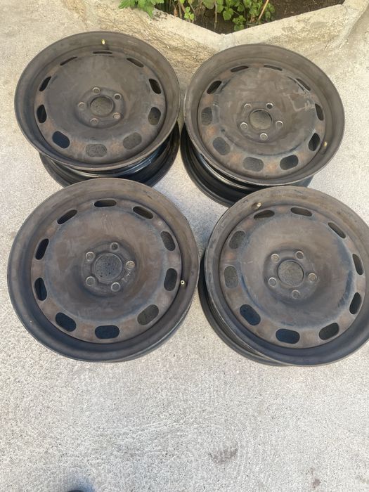 4 бр железни джанти 15 за Vw, audi,skoda и др