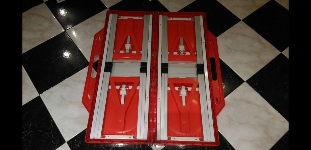 MASA CAMPING plianta, practica cu 4 scaune aluminiu/plastic NOUA